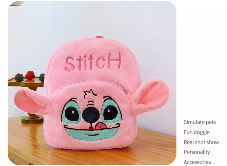 New Stitch Plush Toy Double-Back Cute Children's Large Capacity Backpack for Outings http://detail.1688.com/offer/957031023505.html
