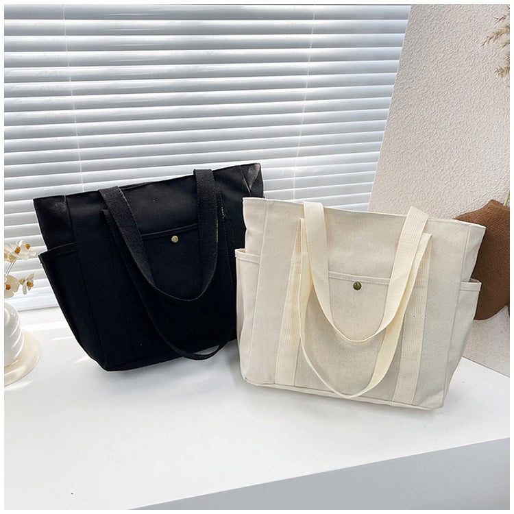 Large Capacity Tote Canvas Bag for Work and Going out Good-looking Commuter's All-Matching Art Student Book One Shoulder Bag Bag