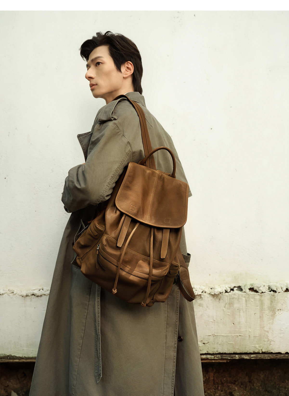 Qiu Zhen Vegetable-Tanned Sheepskin Self-Travel Backpack Travel Lightweight Casual Retro Genuine Leather Large Capacity Backpack Unisex http://detail.1688.com/offer/969513720056.html