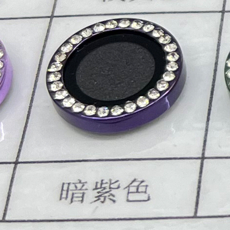Suitable for Mobile Phone Flash Diamond Film Apple17Promax Diamond-encrusted Eagle Eye Lens Film Camera Rhinestone Metal Protective Ring