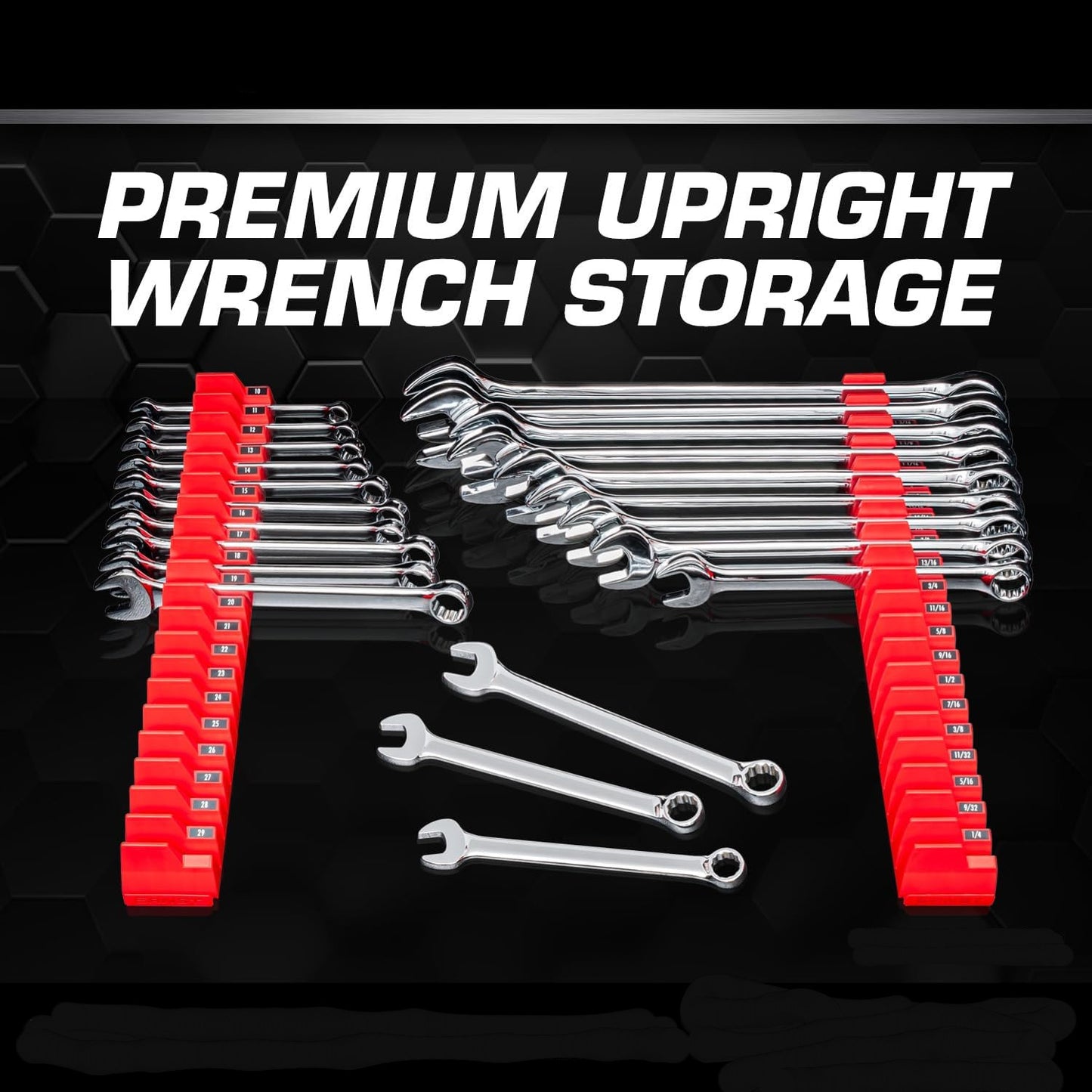 Wrench holder Wrench Storage Rack Can Accommodate20Wrench Storage Organizer Rack Cross-Border