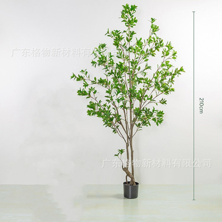 Cross-Border Nordic Large Living Room Decoration Bedroom Floor Fake Tree Bionic Traveler Banana Ficus Lyrata Potted Plant Artificial Green Plant