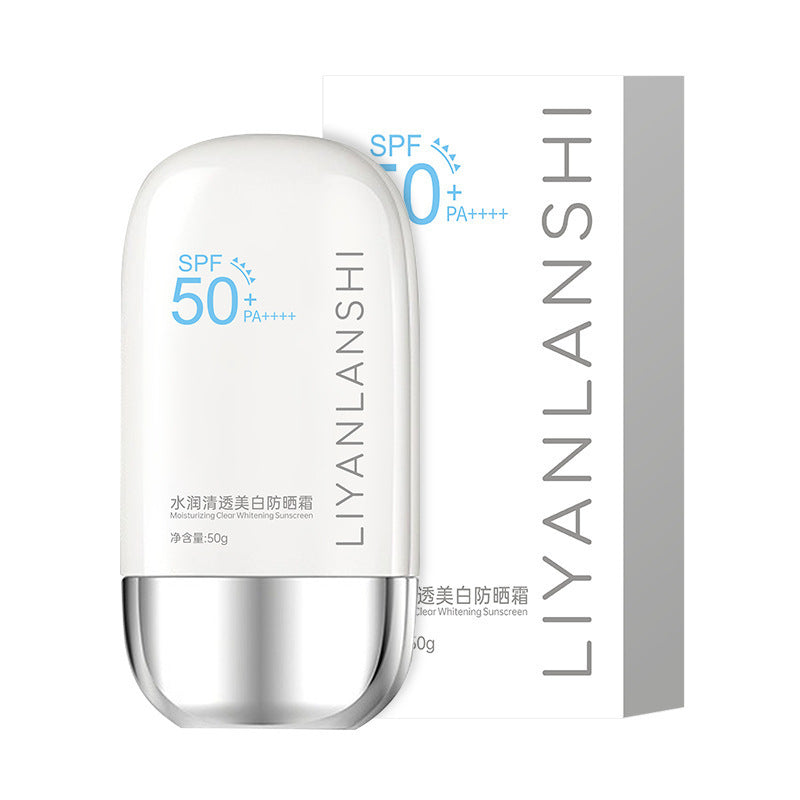 Liyuan Lanshi Hydrating Clear Sunscreen UV Protection for Men Oily Skin Refreshing Face and Body Isolation 3-in-1 for Women