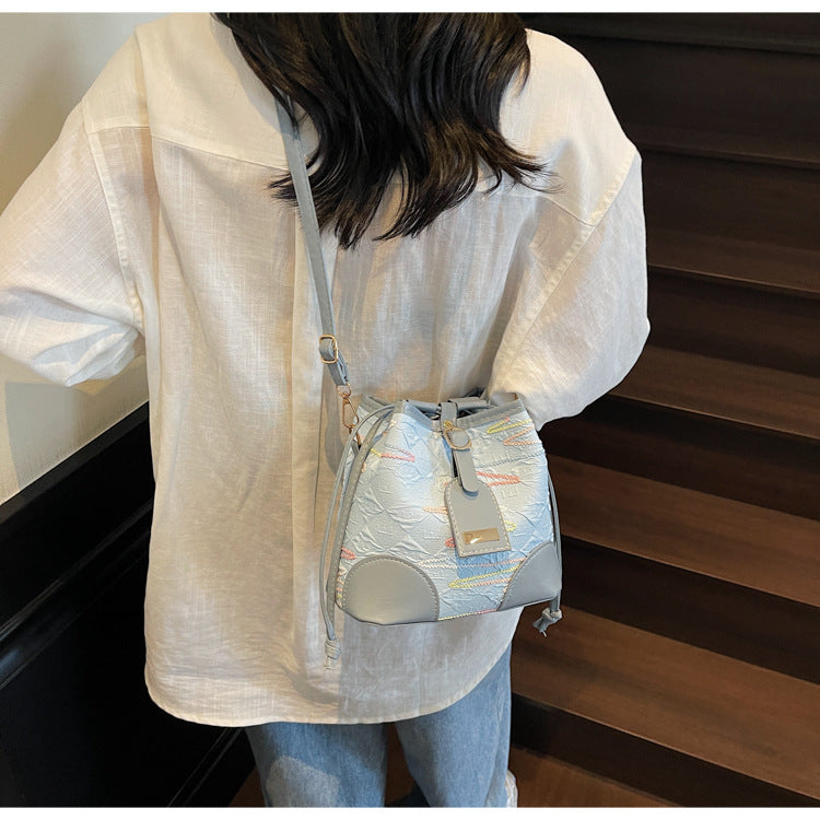 Drawstring Bucket Bag for Women New Style2025High-end Niche Super Popular Single Shoulder Bag Autumn Winter Versatile Crossbody Bag