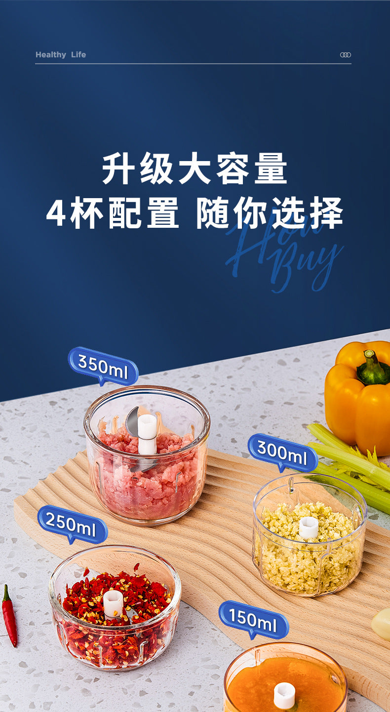 Electric Garlic Masher, Garlic Crusher, Garlic Grinder, Meat Grinder, Garlic Paste Maker, Household Garlic Mincer, Garlic Chopper