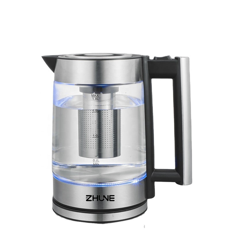ZHUNE In-stock Glass Electric Kettle Electric Kettle Tea Kettle Water Boiler for Home and Hotel Wholesale1.8L Capacity