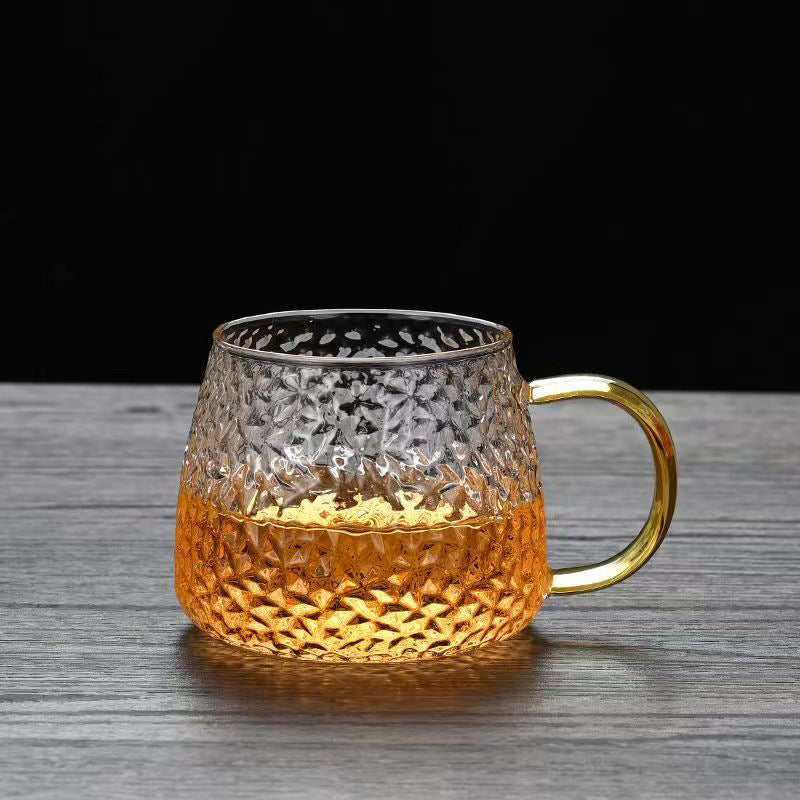 Cold Water Pitcher Glass High Temperature Resistant Household Cold Water Pitcher Set Large Capacity Tea Pitcher Cold Water Cup Juice Pitcher
