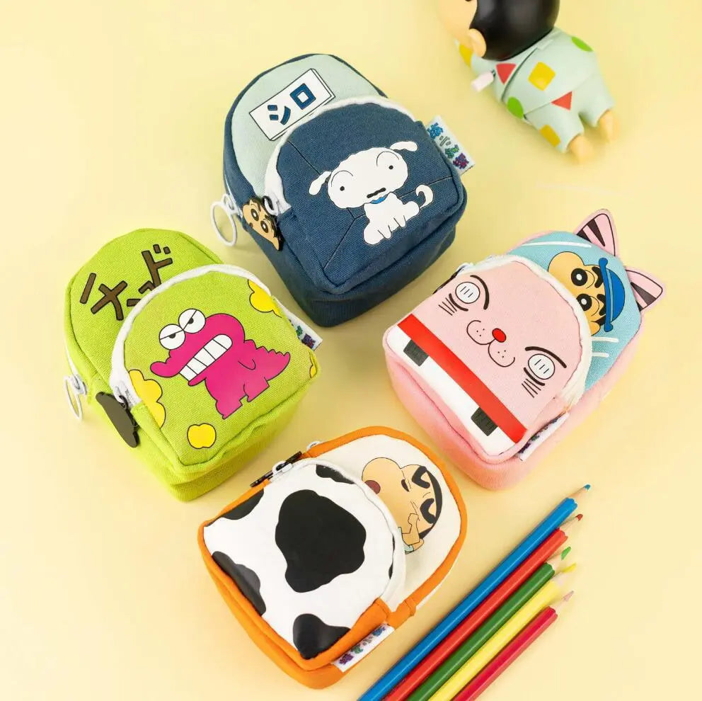 Genuine Crayon Xiaoxin mini Pencil Bag Stationery Bag Cartoon Creative Student Storage Bag Canvas Coin Purse Cute http://detail.1688.com/offer/967469985091.html