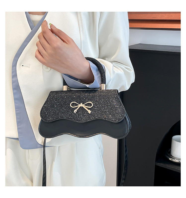 Fashion Trend Casual Simple Texture Baguette Bag2025Summer new style women's personalized shoulder crossbody bag