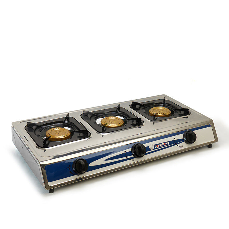 Multi-Burner Stainless Steel Clay Pot Stove Gas Stove Cross-Border Export Sales Stove Wholesale Gas Stove Source Manufacturer