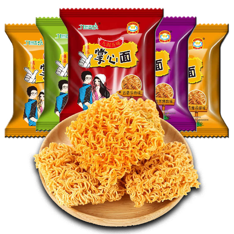 Palm Crisp Dry Snacks Halal Instant Noodles Wholesale Box Internet Celebrity Snacks Gift Pack Hunger Relief Midnight Snack