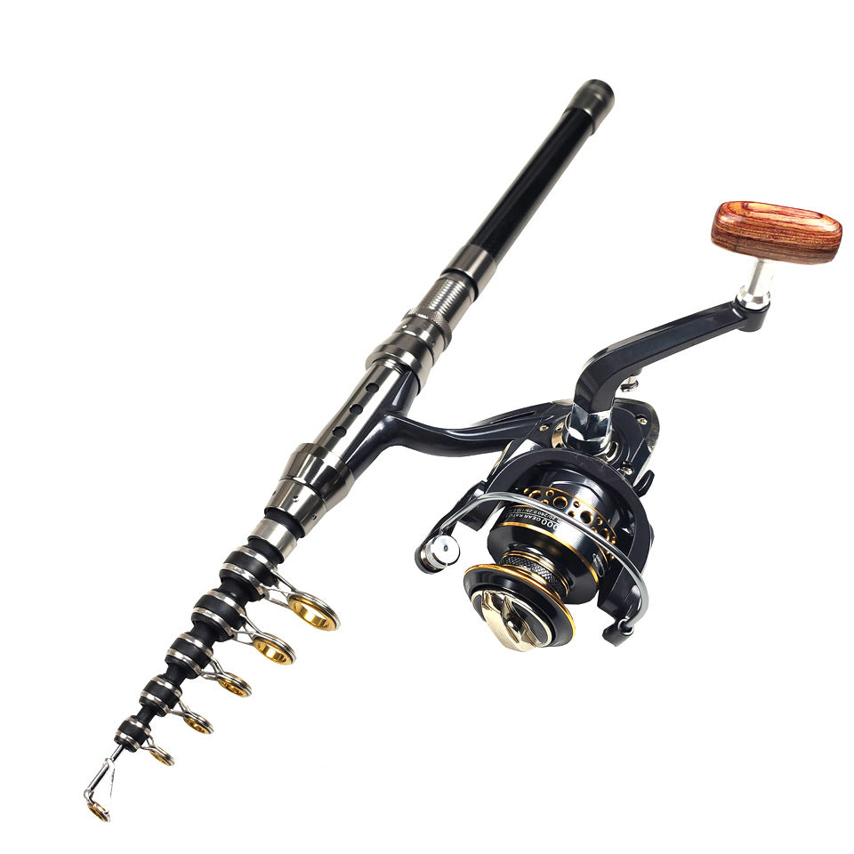 ZURYP Fishing Gear Set Long Casting Lure Sea Fishing Rod Full Set Soft Bait Hooks Fishing Line Cross-Border Exclusive