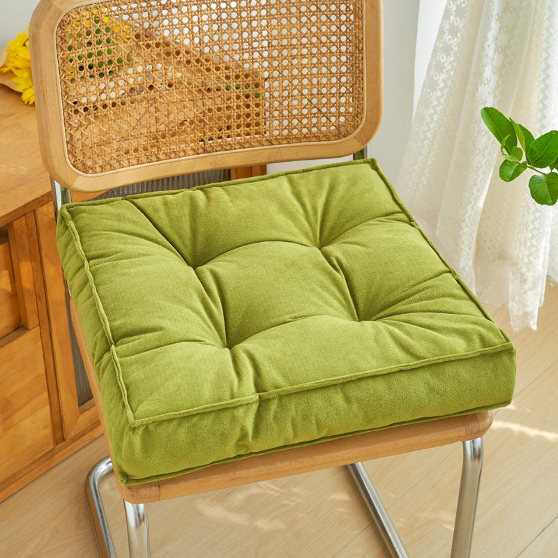 Northern Europe ins Solid Color Cushion Office Chenille Thickened Chair Pad Bedroom Bay Window Cushion Tatami Futon