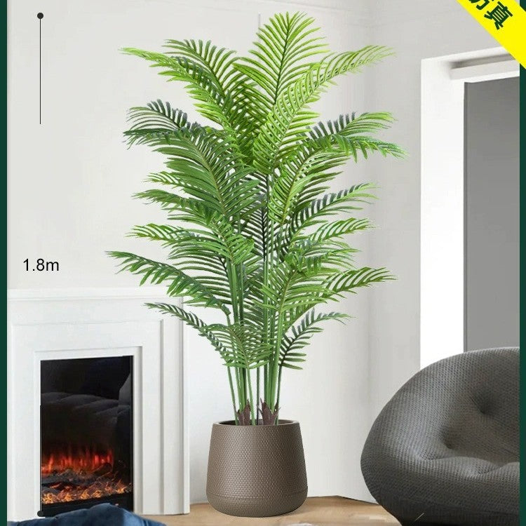 Artificial Green Plant High-End Light Luxury Anthurium Floor Potted Fake Flower Tree Indoor Living Room Bionic Plant Decorative Ornament