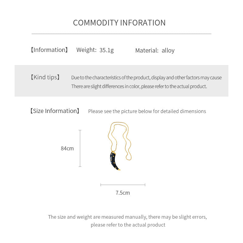 Medieval vintage Oil Drip Ox Horn Pendant Necklace Fashion Versatile Collarbone Chain Unique Design Sense Accessory