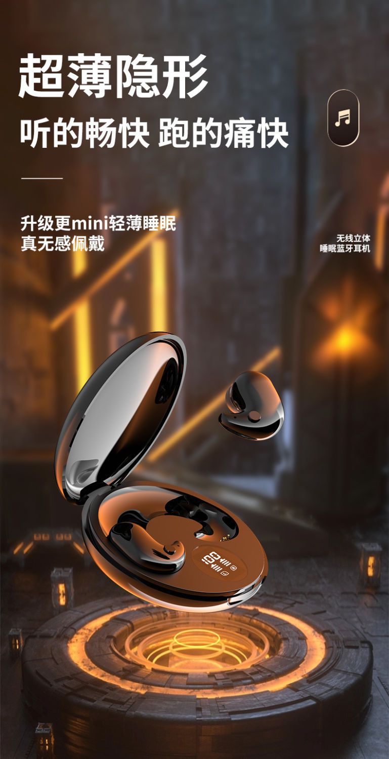 2025New Y29True Wireless Bluetooth Headset Sleep No Pressure On Ear Type Sound Isolation Noise Reduction Super Long Battery Life