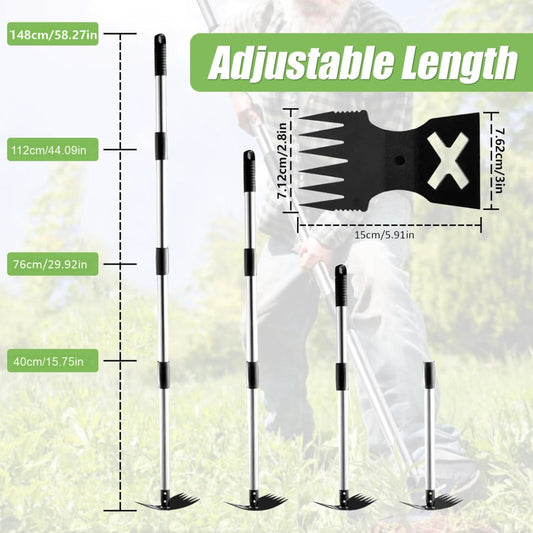 Multifunctional Hoe and Weeding Shovel Dual-purpose Tool Farmland Soil Loosening and Weeding Tool Garden Tools for Ditching and Raised Beds