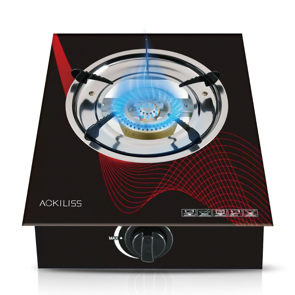 ACKILISS Cross-Border Desktop Gas Stove Export European Style Single Burner Stove Three-Burner Simple European Style Gas Stove