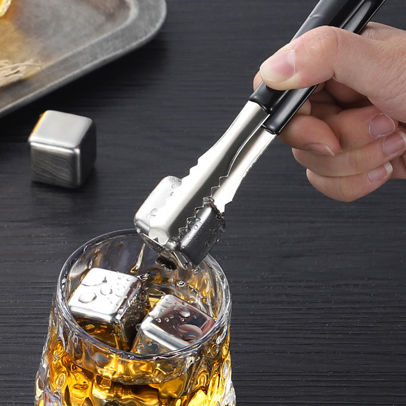 Ice Clip Stainless Steel Ice Cube Tongs Non-Slip Tongs Coffee Sugar Cube Food Clip Tweezers Bar Wholesale Sugar Cube Clip