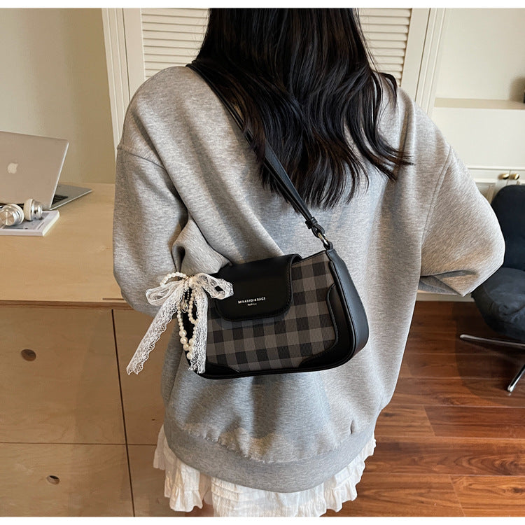 Cross-border high-end trendy underarm bag small square bag for women2025New Handbag Trendy Fashion Versatile Shoulder Bag