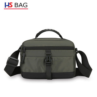 Silk Chest Bag Autumn New Large Capacity Casual Men's Bag Lightweight Simple Water-Resistant Oxford Cloth Crossbody Backpack