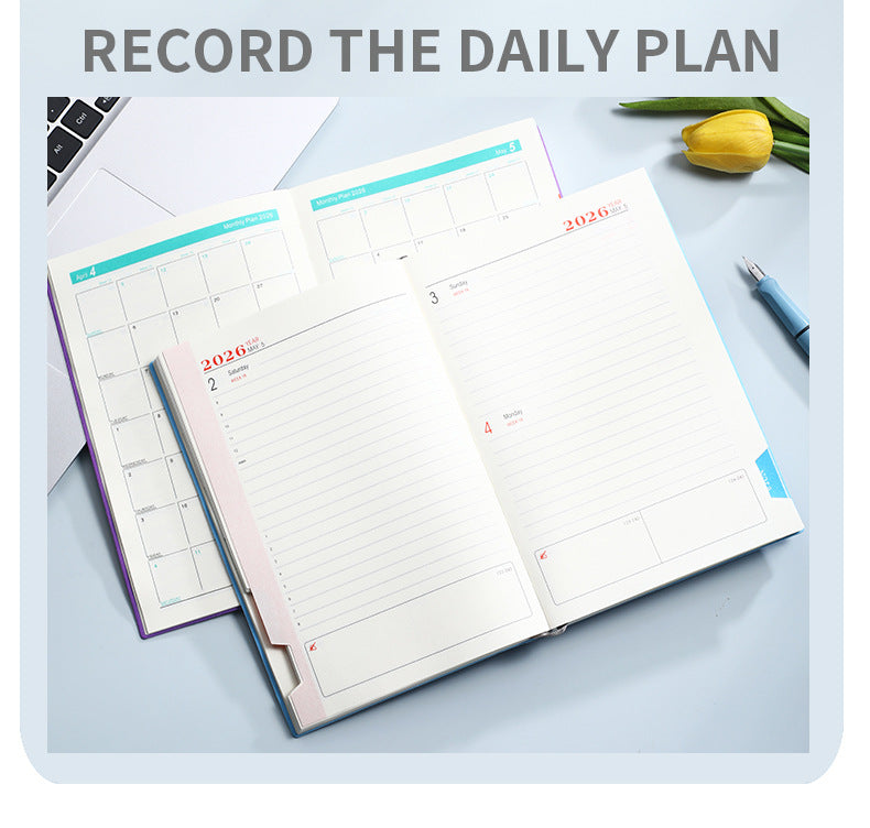 2026Calendar Book Cross-Border English Yearly Calendar Book365Tianji Daily Planner Efficiency Notebook