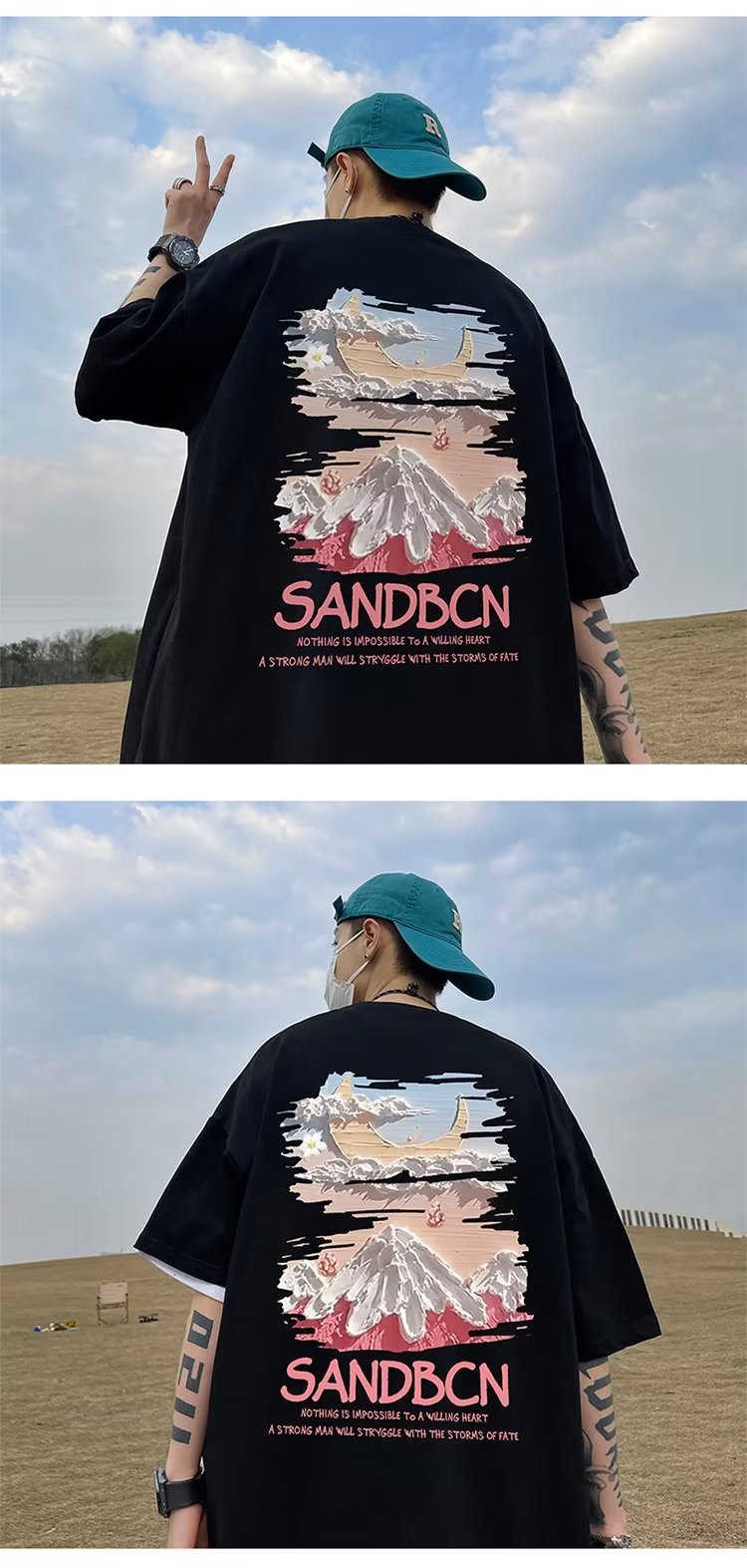 Summer New Short Sleeve Loose t T-shirt Men Fashion Brands Casual Half Sleeve Trendy T-shirt Bottoming Shirt Half Sleeve Shirt