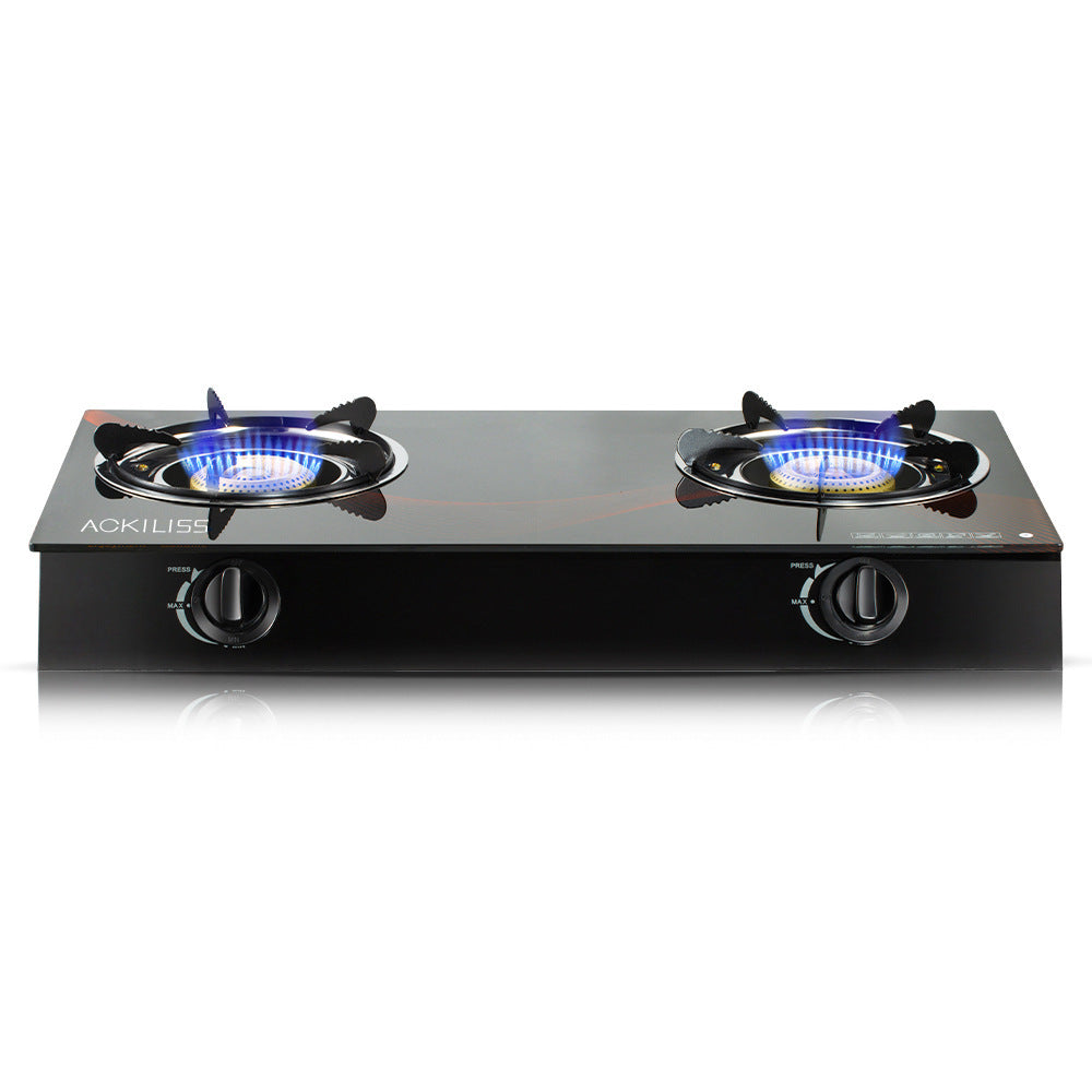 ACKILISS Cross-Border Desktop Gas Stove Export European Style Single Burner Stove Three-Burner Simple European Style Gas Stove