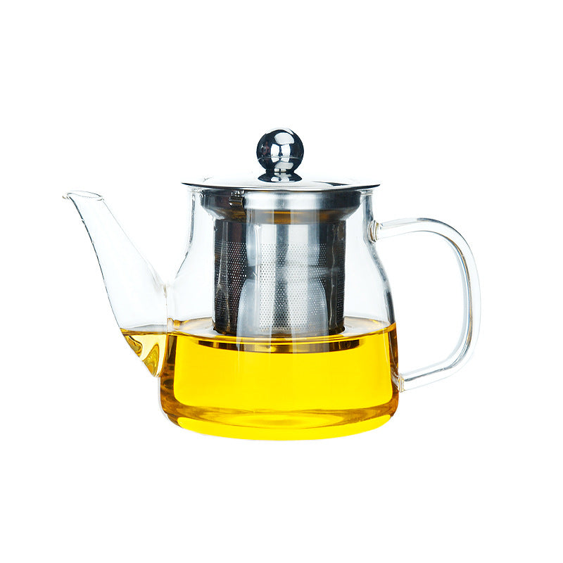 Manufacturer Wholesale Glass Teapot Stainless Steel Filter Inner Liner Flower Tea Brewing Teapot Electric Ceramic Stove Heating Tea Kettle