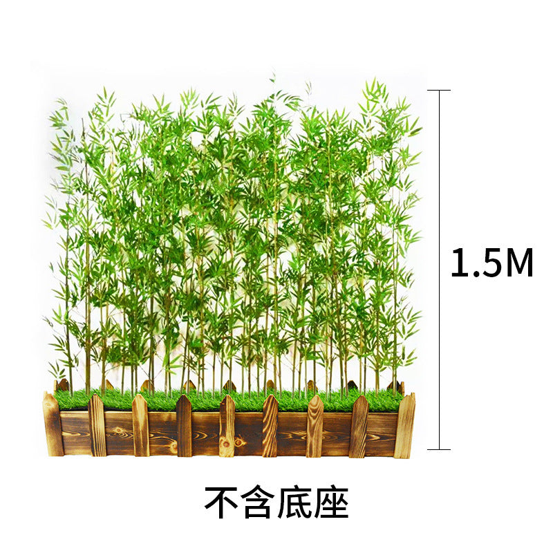 Artificial Bamboo Fake Bamboo Hotel Restaurant Home Indoor Partition Decoration Wholesale Green Plant