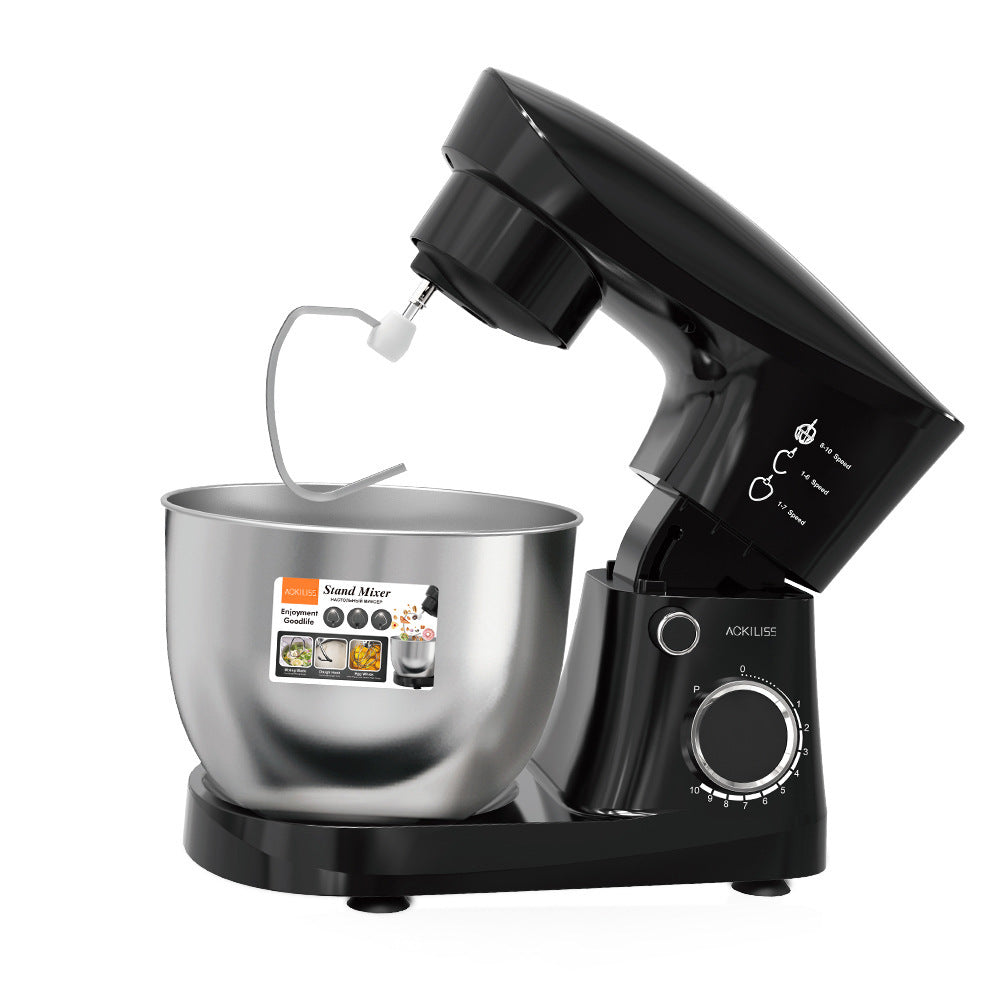 ACKILISS Cross-border Household Multi-Function4.0L Dough Mixer for Beating Egg Liquid, Kneading Dough, and Filling3Combination1Stand mixer