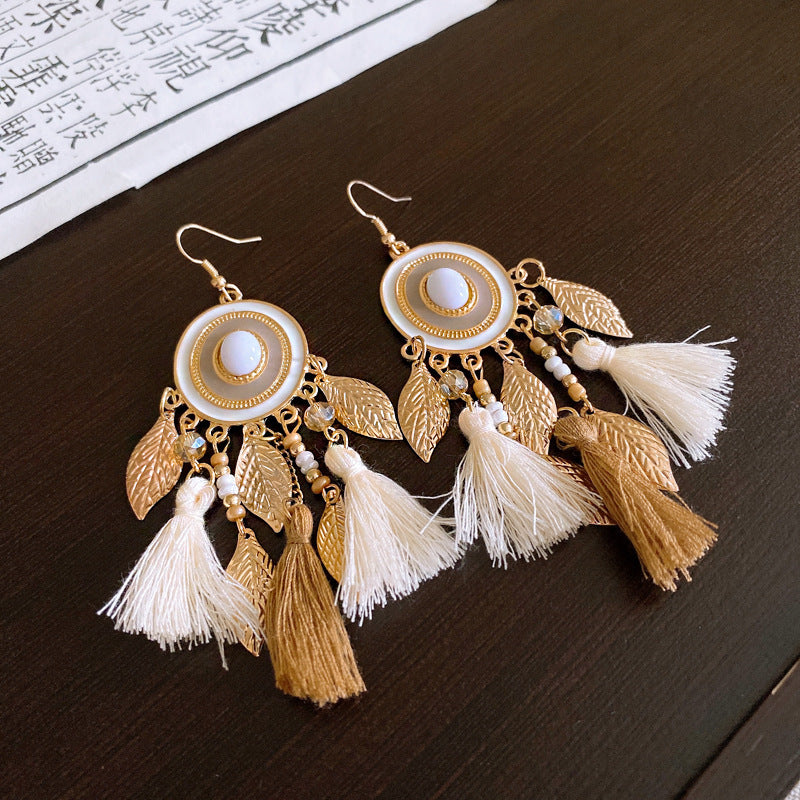 Bohemian Style Earrings for Women2025New Hot-Selling High-End Ethnic Style Unique Exaggerated Earrings Elegant Ear Jewelry