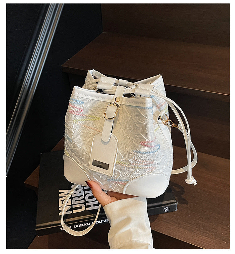 Drawstring Bucket Bag for Women New Style2025High-end Niche Super Popular Single Shoulder Bag Autumn Winter Versatile Crossbody Bag