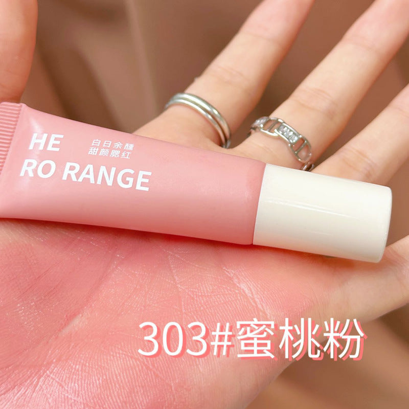 HERORANGE Single Color Liquid Blush Airy Lightweight Transparent Long-lasting Low Saturation High Brightness HR559