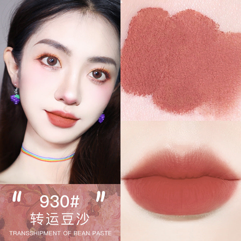 NOVO Little Mushroom Milk Jar Lip Mud Lip Jelly Velvet Matte Waterproof Lipstick Not Easy To Fade Non-stick Cup Lipstick Makeup