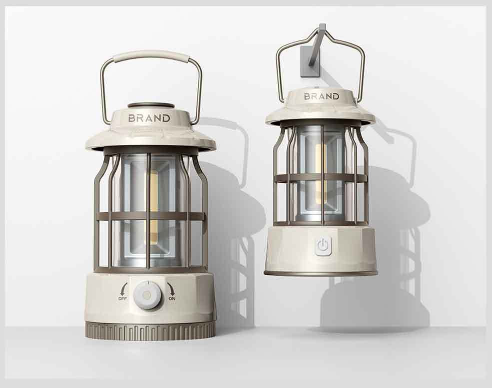 New Outdoor Camping Lantern Camping Light Camping Atmosphere Light Rechargeable Lighting Portable Retro Lantern Tent Camp Light