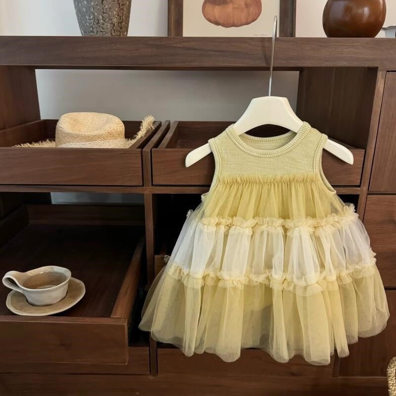 Sweet Little Girl Dress Summer Children's Clothing New Birthday Dress Children's Tulle Dress Princess Dress Girl Cake Dress
