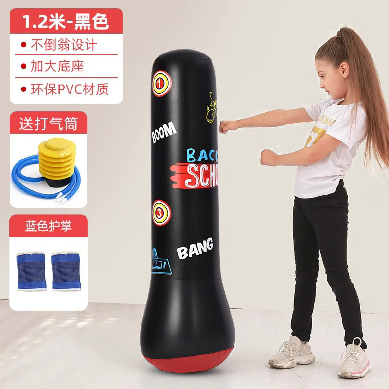 Inflatable Punching Bag Punching Column Standing Sandbag Adult Home Training Equipment Children's Equipment