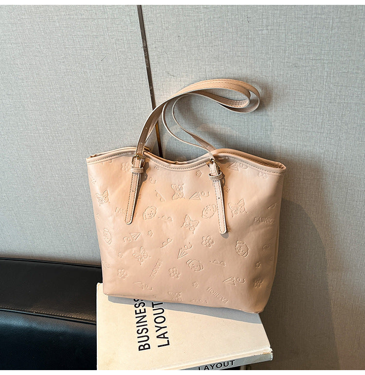 Women's High-Grade Bag2025Spring Birthday Gift Puppy Tote Bag Large Capacity Women's Bag Commuting Crossbody Bag