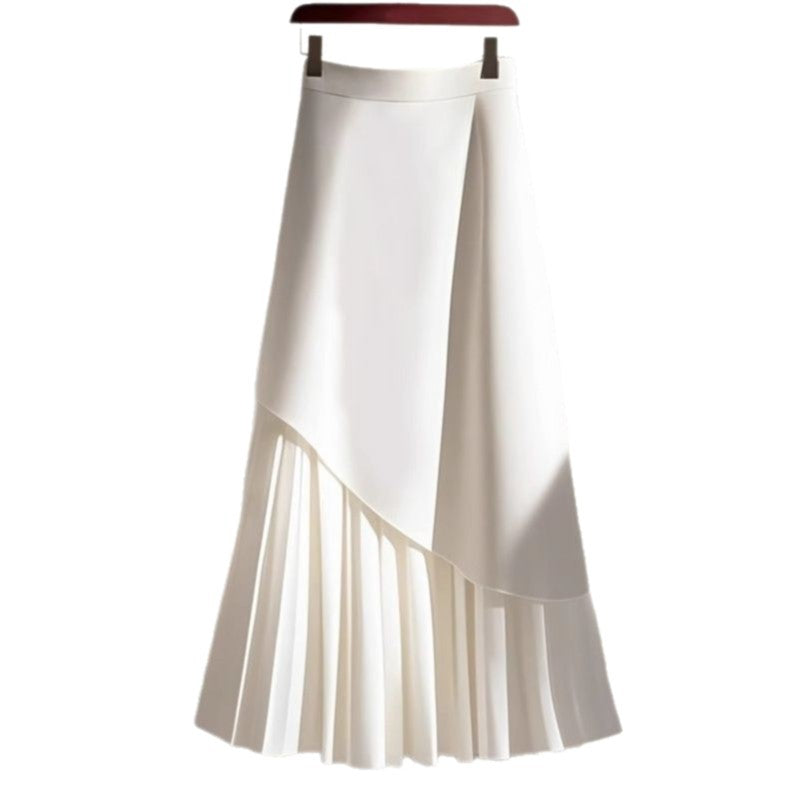 Counter Quality2025Spring Hot Fashion High-End Exquisite Long Dress Super Beautiful White a Word Skirt