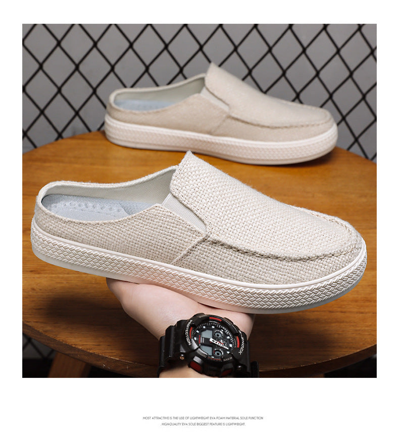 Men's Summer Breathable Casual Slip-On Shoes Comfortable Dad Shoes Outdoor Slippers Home Trendy Men's Shoes