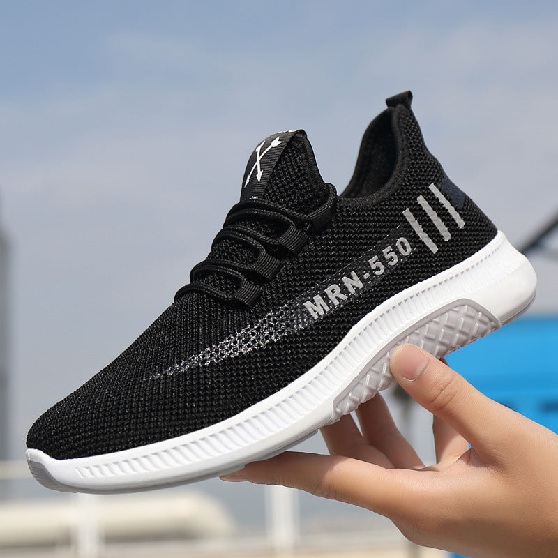 Men's Sneakers2024Spring New Trendy Casual Shoes Running Shoes Couple Shoes Mesh Flyknit Shoes Export