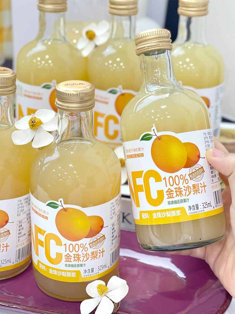 Premium Vegetables and Fruits NFC Juice Apple Juice NFC Pear Juice Golden Pearl Sand Pear Puree Freshly Squeezed Juice4Bottled6Bottled