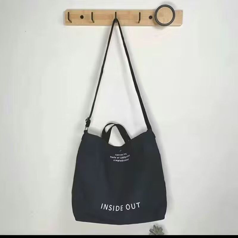Canvas Crossbody Bag Men's Handbag Commuting Bag Male College Student Class Bag Shoulder Bag Large Capacity Backpack