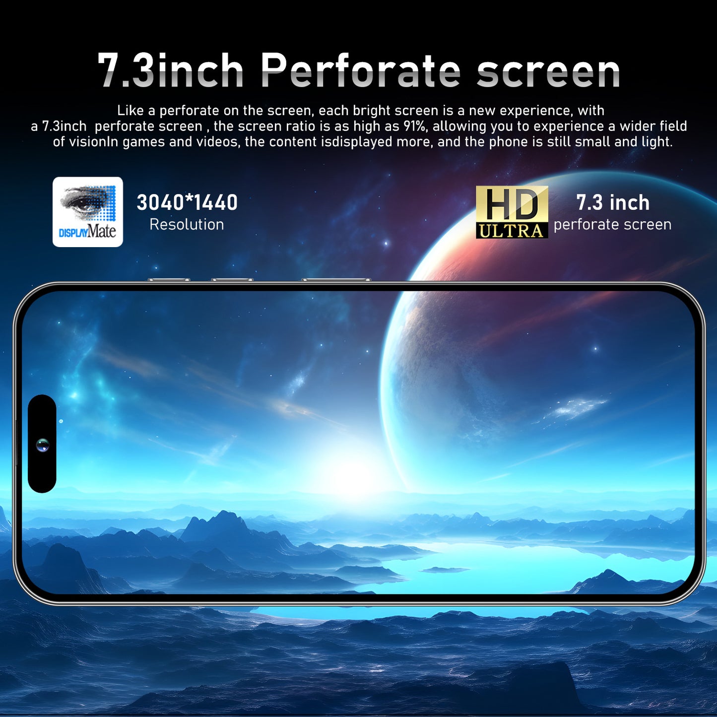 Hot Sale I16 Pro Max Cross-border Mobile Phones16+1T Truly Smart Island7.3Inch Android8.1Meikeduo OZON Batch