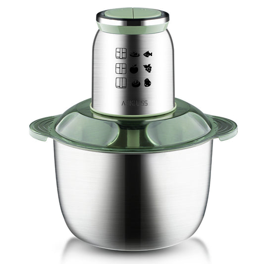 ACKILISS European and American Standard Cross-Border Meat Grinder Household Cooking Machine Kitchen Multi-Functional Stainless Steel Electric Meat Mincer5L
