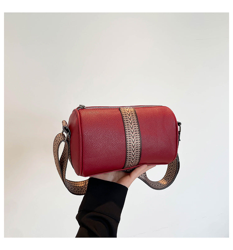 Genuine Leather Fashion Large Capacity Women's Bag2023New Top Layer Cowhide European and American Retro Casual Bag Trendy Single Shoulder Crossbody Bag