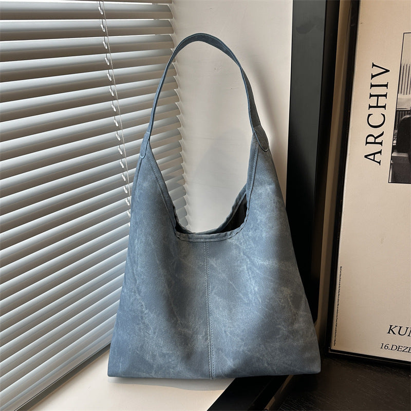 European and American Style Large Capacity Women's Bag2025Summer New Fashionable Single Shoulder Tote Bag Casual Underarm Bag