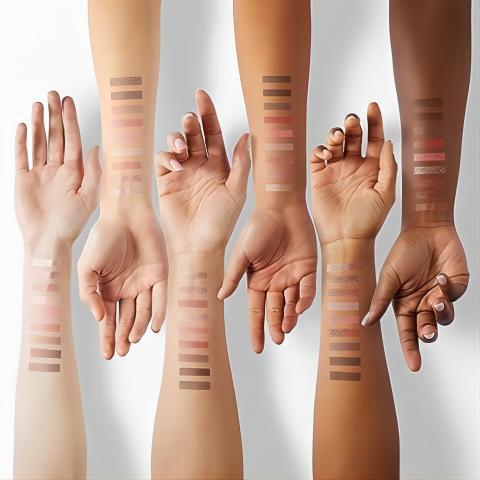Capel Ice Cream Nine-Color Eyeshadow Palette Pearlescent Matte Rose Palette Under-eye Blush Oat Milk Tea Earth Pure Desire