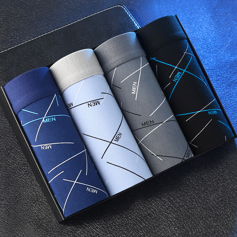 【New product best-selling】Men's Underwear Boxer Briefs Youth Mid-Rise Four-Corner Underwear Men's Plus Size Underpants Shorts http://detail.1688.com/offer/724677929045.html